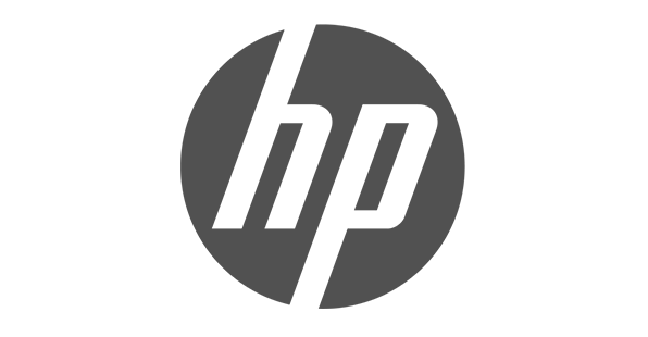 Brand logo for HP, a Voiceover.Café client.