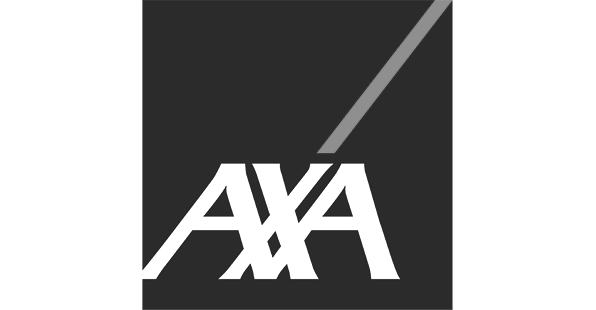 Brand logo for AXA, a Voiceover.Café client.